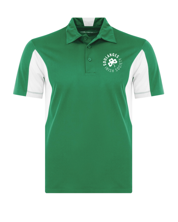 Embroidered Men's Two Tone Soulange Irish Society Polo