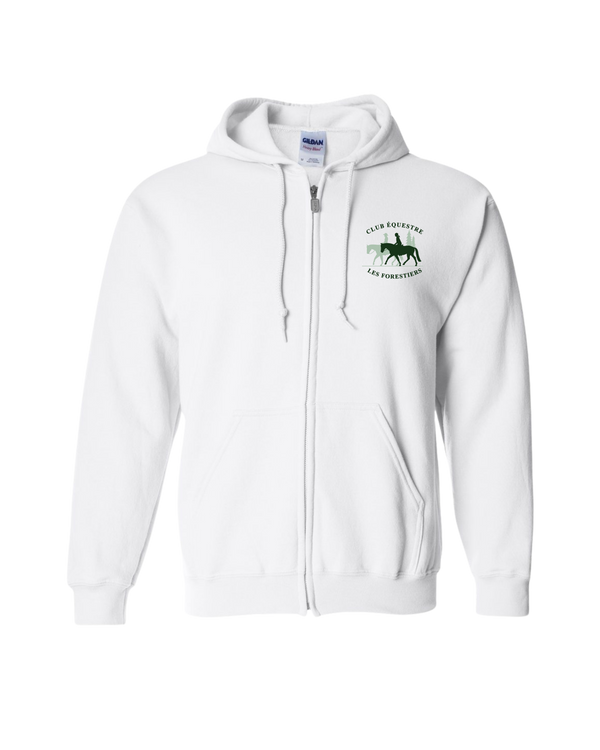 Embroidered Club Équestre Les Forestiers - Zip Up Hoodie