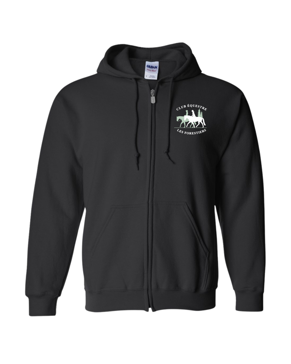 Embroidered Club Équestre Les Forestiers - Zip Up Hoodie