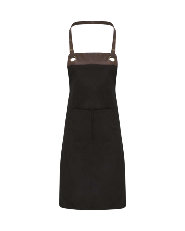 Artisan Collection - Espresso Bib Apron with Pockets - RP123