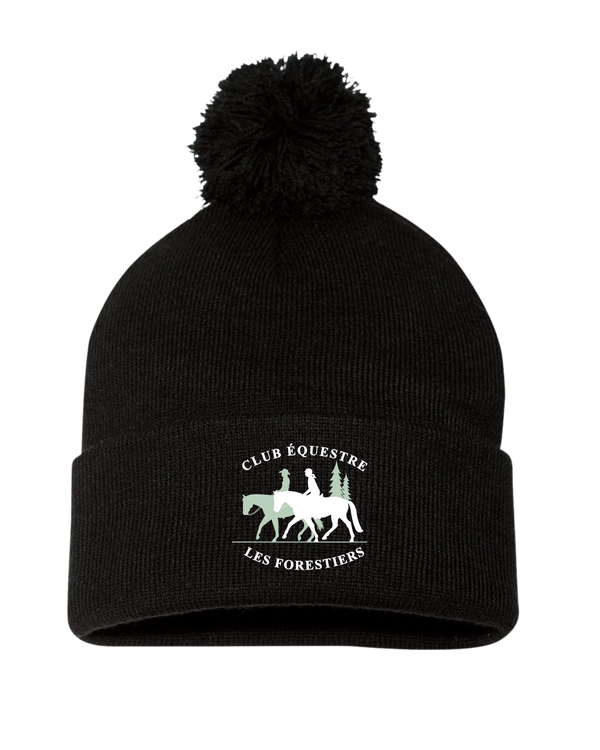 Embroidered Club Équestre Les Forestiers - Pompom Toque