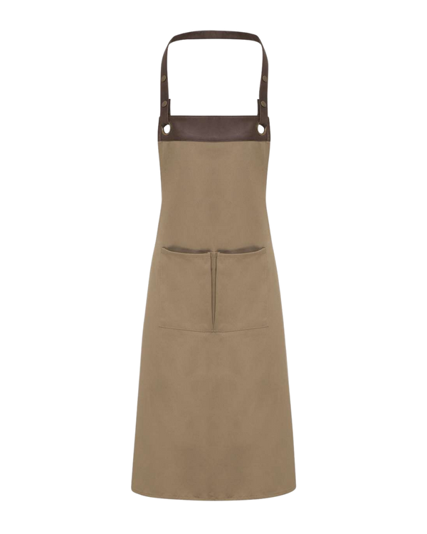 Artisan Collection - Espresso Bib Apron with Pockets - RP123