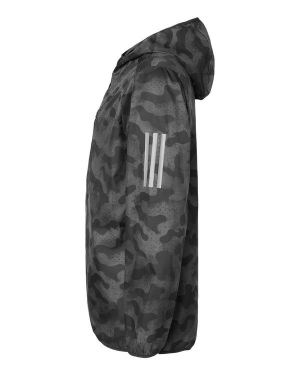 Custom Adidas - Hooded Full-Zip Windbreaker - A524