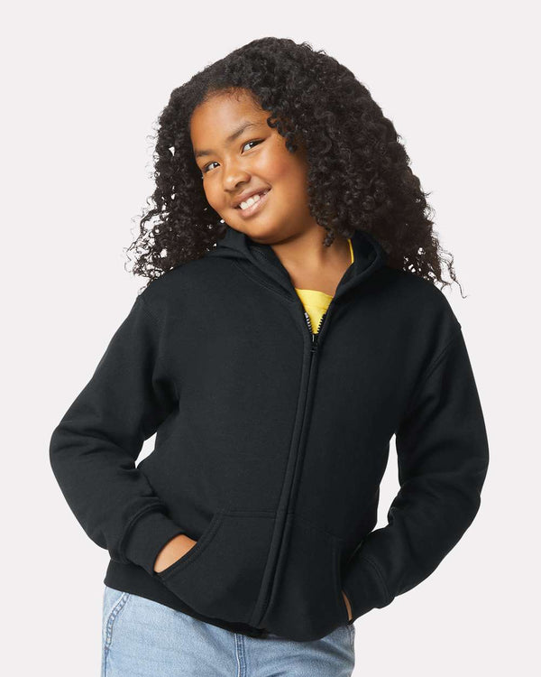 Custom Gildan - Youth Full-Zip Hooded Sweatshirt - 18600B