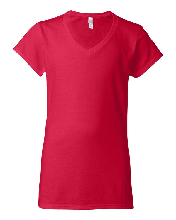 Custom Gildan - Softstyle® Women’s V-Neck T-Shirt - 64V00L