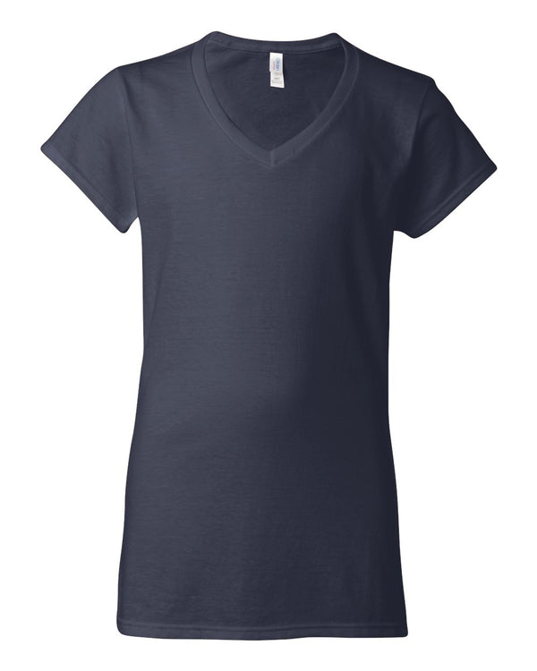 Custom Gildan - Softstyle® Women’s V-Neck T-Shirt - 64V00L