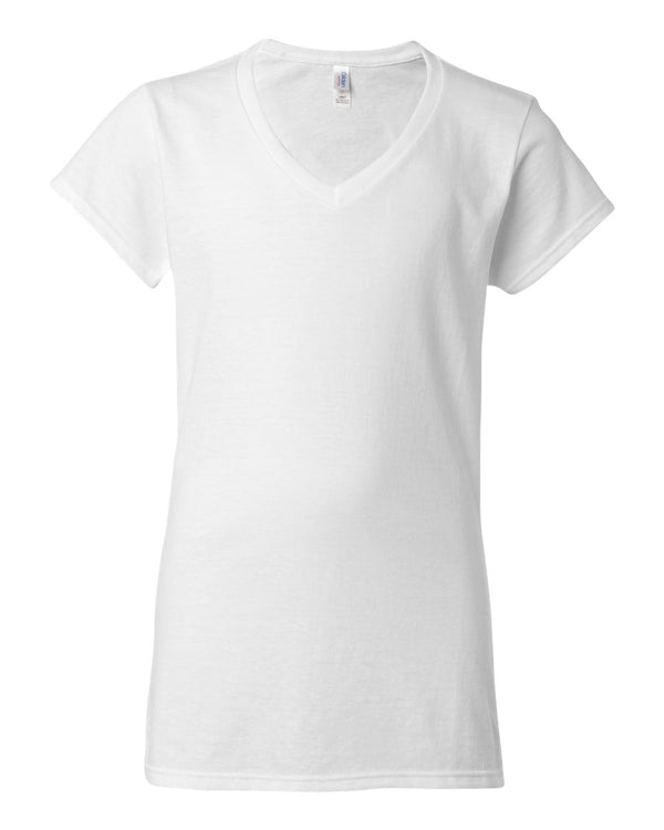 Custom Gildan - Softstyle® Women’s V-Neck T-Shirt - 64V00L