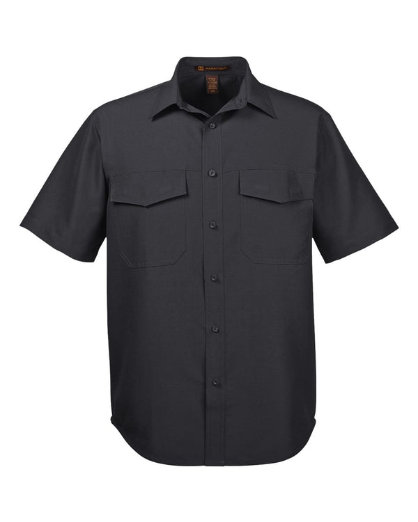 Harriton Men's Key West Short Sleeve Performance Staff Shirt - M580