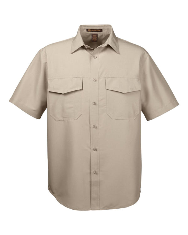 Harriton Men's Key West Short Sleeve Performance Staff Shirt - M580