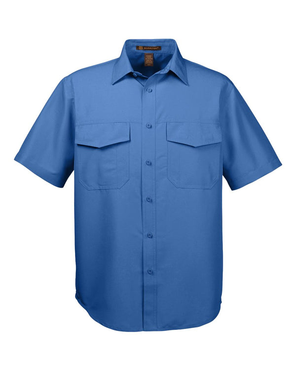 Harriton Men's Key West Short Sleeve Performance Staff Shirt - M580