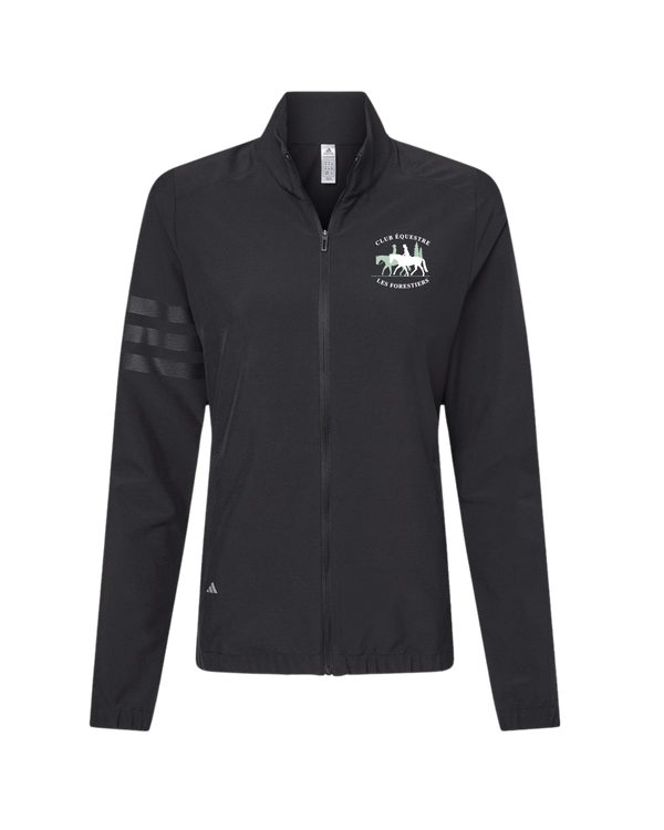 Embroidered Club Équestre Les Forestiers - Adidas Full Zip Women's Jacket