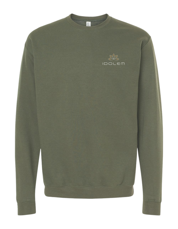 Embroidered Idolem Hot Yoga Crewneck Sweater