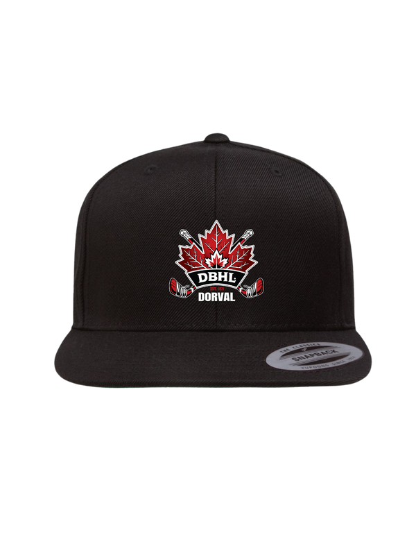 Embroidered DBHL Flat Bill Snapback Cap