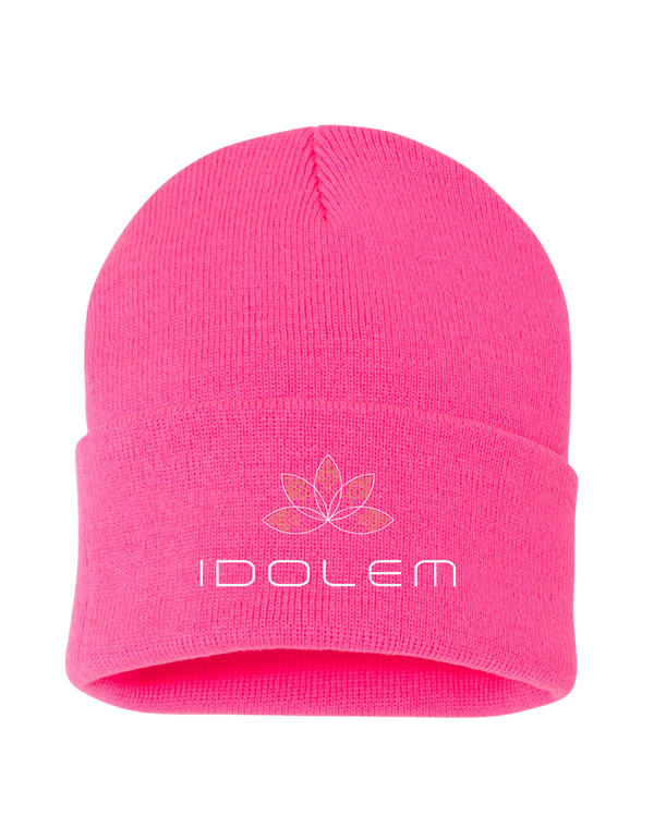 Embroidered Idolem Hot Yoga Cuffed Toque