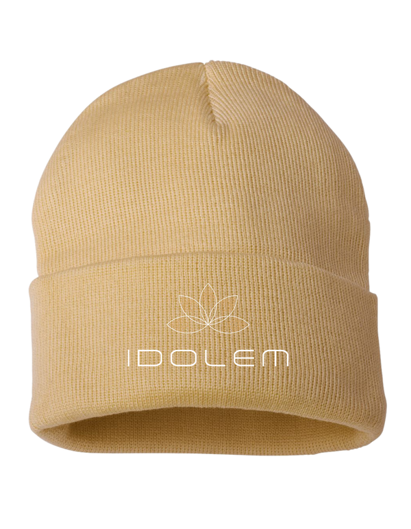 Embroidered Idolem Hot Yoga Cuffed Toque