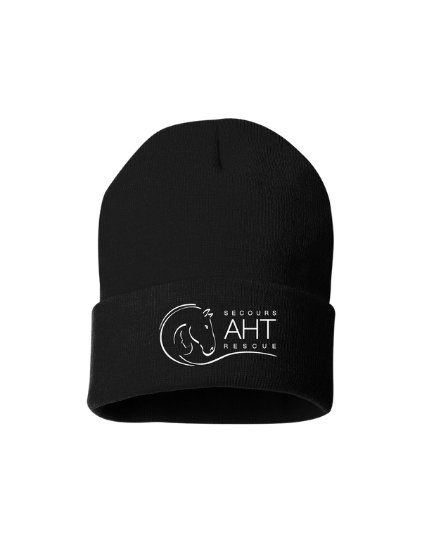 Embroidered A Horse Tale Cuffed Toque