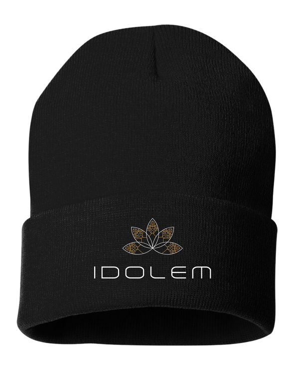 Embroidered Idolem Hot Yoga Cuffed Toque