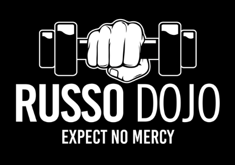 T-shirt unisexe à capuche et manches longues Russo Dojo - Expect No Mercy 