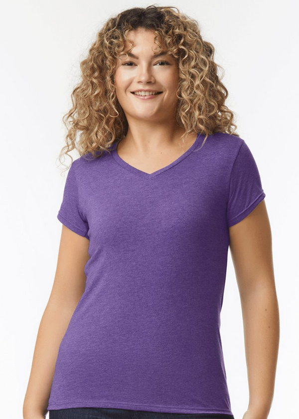 Custom Gildan - Softstyle® Women’s V-Neck T-Shirt - 64V00L