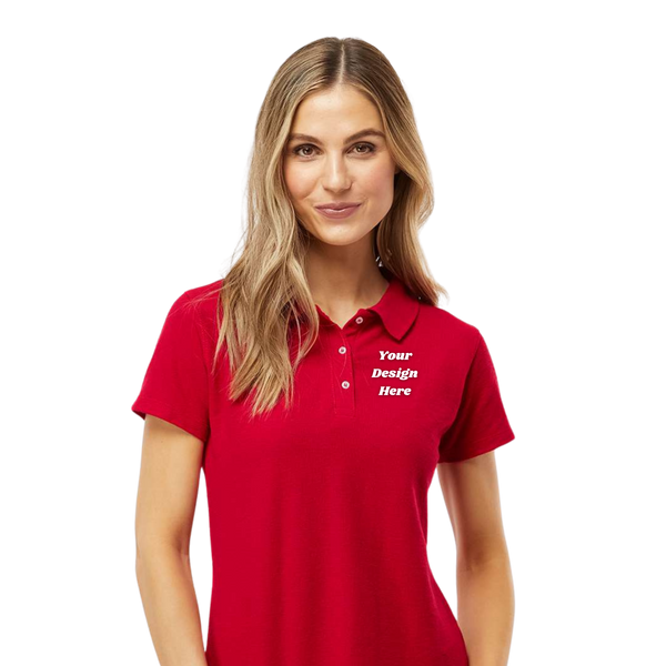 Custom M&O - Women's Ringspun Pique Polo - 7600