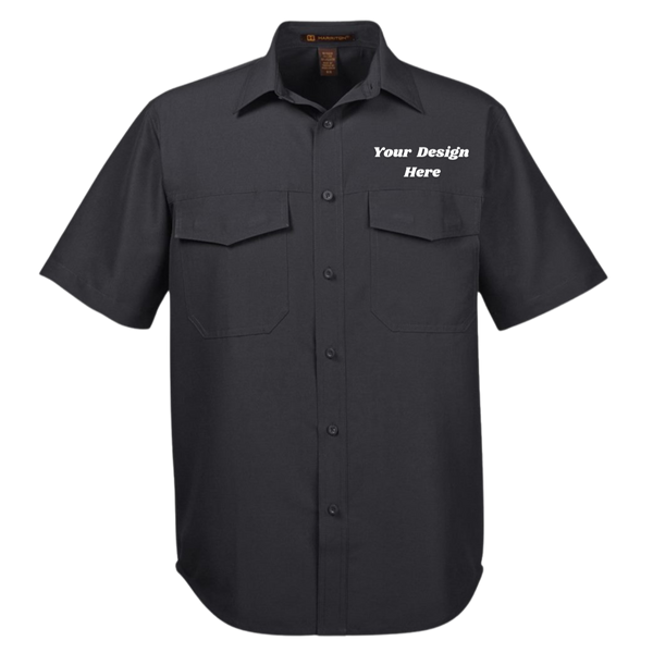 Harriton Men's Key West Short Sleeve Performance Staff Shirt - M580