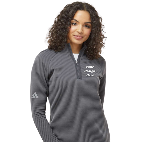 Custom Adidas - Women's Spacer Quarter-Zip Pullover - A589