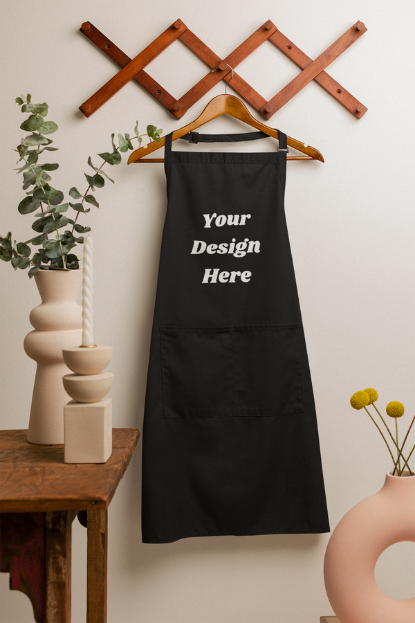 Custom Full-Length Apron with Pouch Pocket