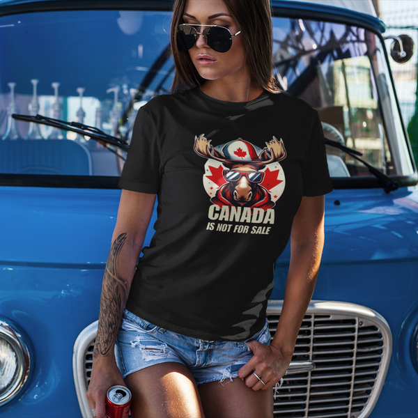 Moose Hat - Canada Is Not For Sale T-Shirt