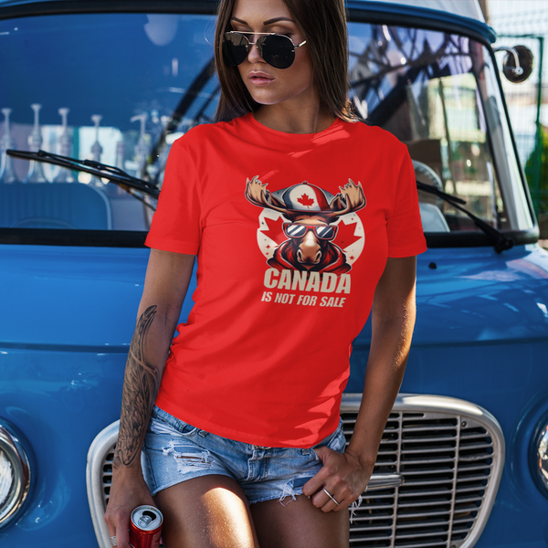 Moose Hat - Canada Is Not For Sale T-Shirt