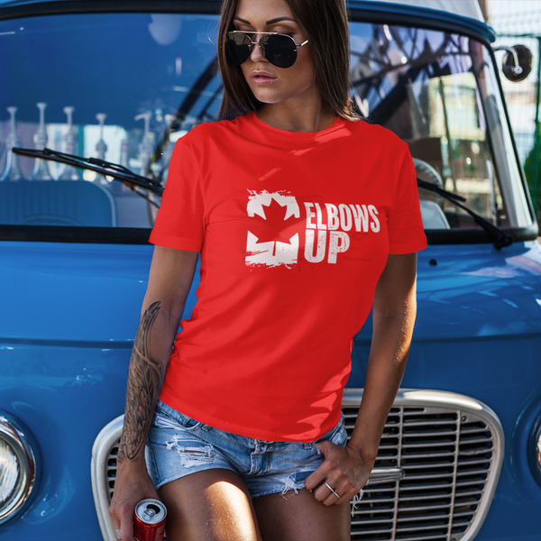 Elbows Up Canada Flag T-Shirt