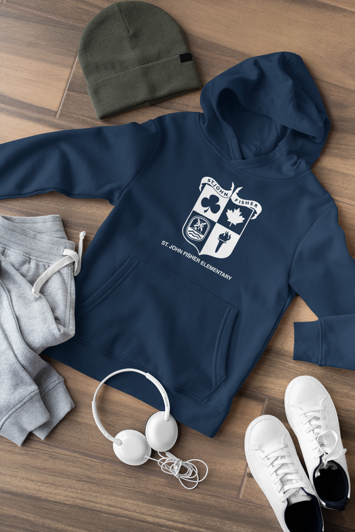 St-John Fisher Unisex Pullover Hoodie – Lucky Monkey Apparel