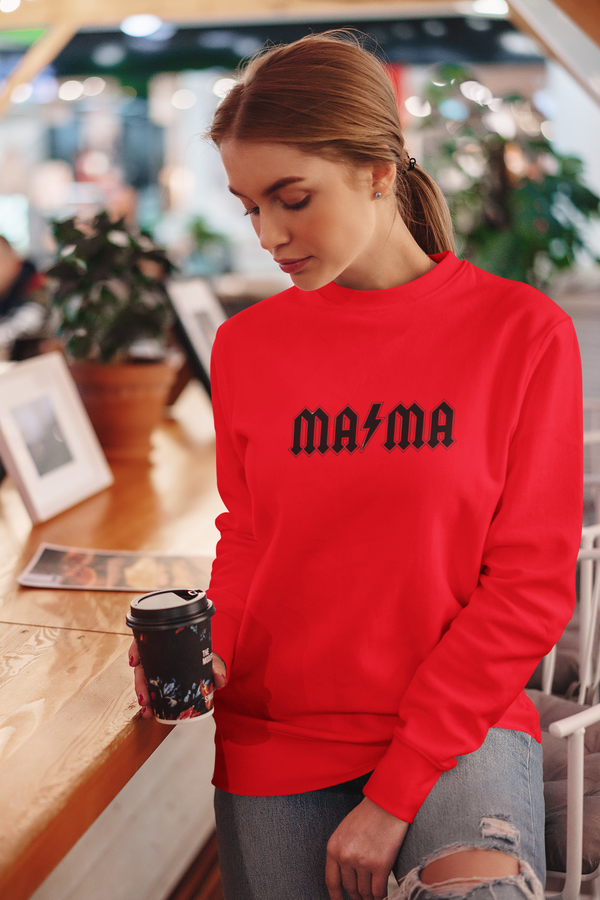 MAMA Lightning Bolt - Embroidered Crewneck