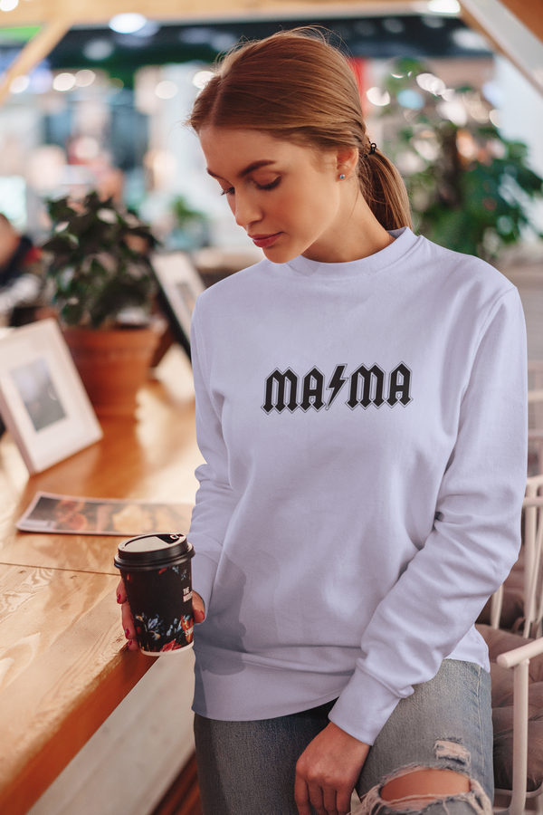 MAMA Lightning Bolt - Embroidered Crewneck