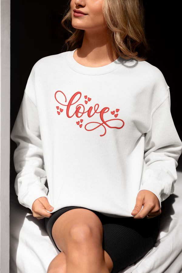 Love & Hearts - Embroidered Sweater