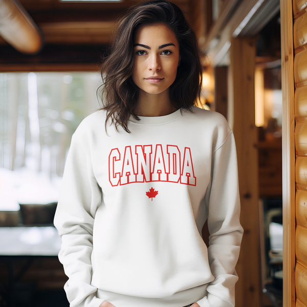 Embroidered Canada Sweater