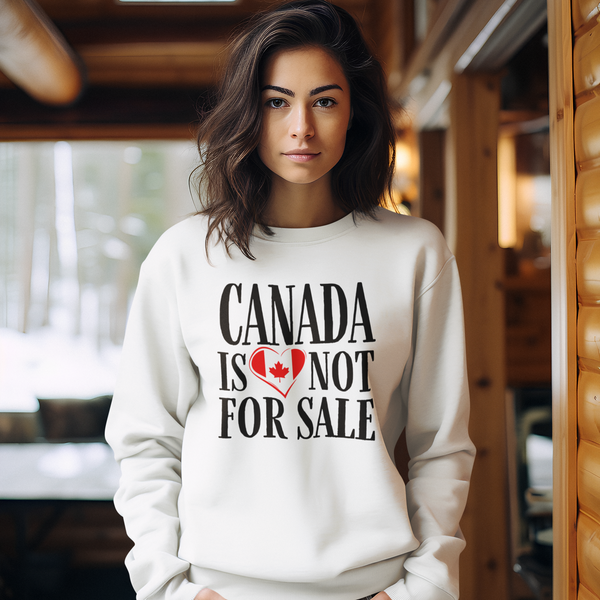 Canada Is Not For Sale Heart Sweater