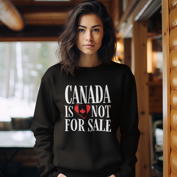 Canada Is Not For Sale Heart Sweater